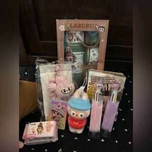 Kids Toy Set with Pink and Blue Accents